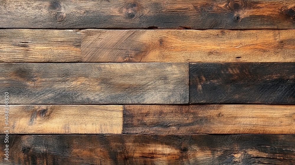Naklejka premium Rustic Reclaimed Wood Texture.