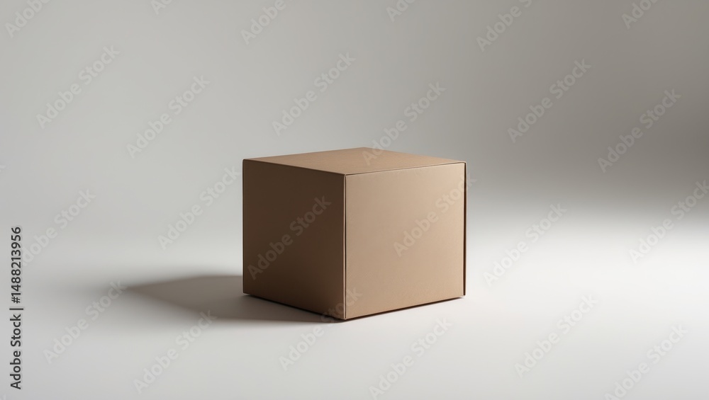 Obraz premium wooden container separated on white