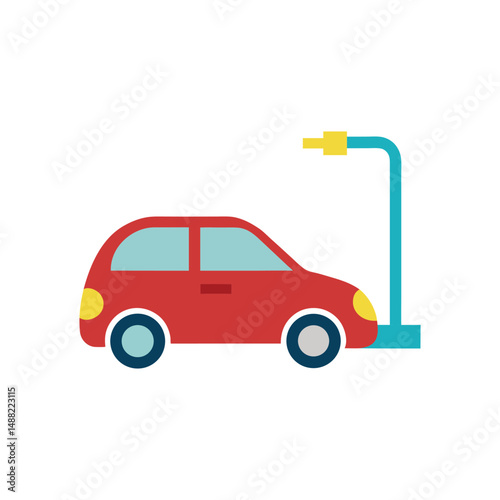 Electrical Car Charging Vector Illustration for Creatives
