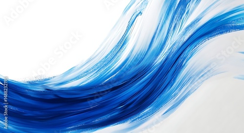 Wallpaper Mural Abstract background with blue and white swirls of paint Torontodigital.ca