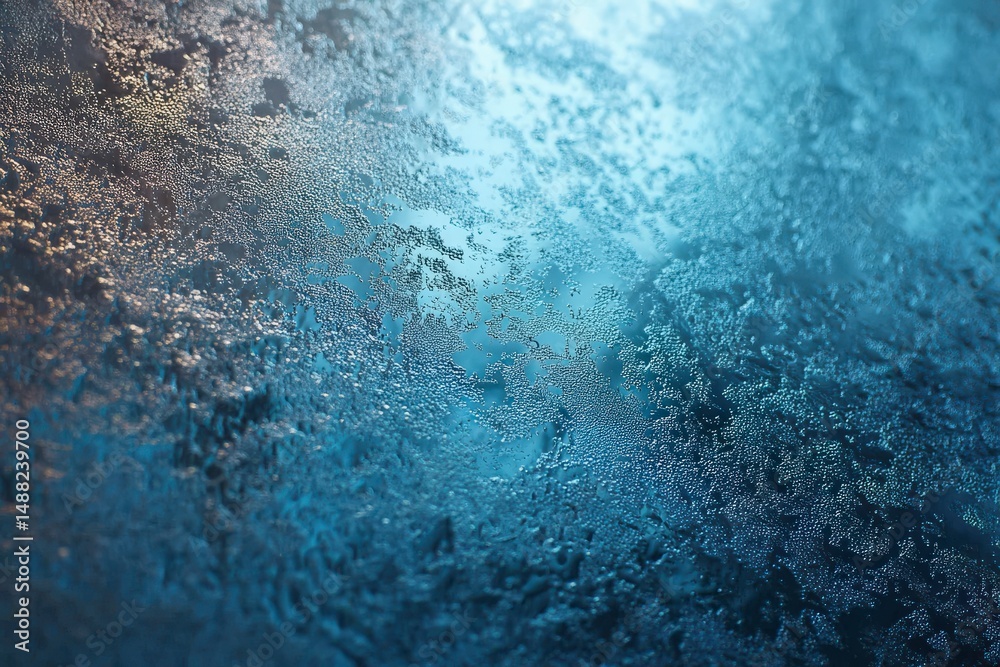 Obraz premium Abstract ice texture in blue tones.