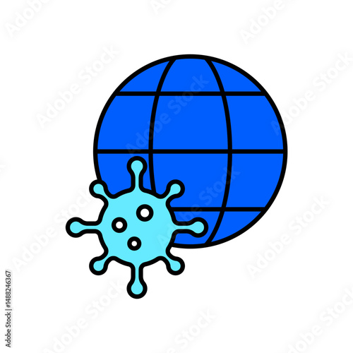 Icon a epidemiology, isolated against a clean background.