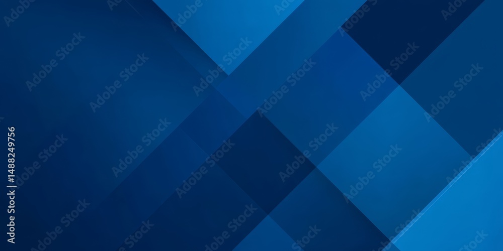 Obraz premium Abstract Blue Geometric Background