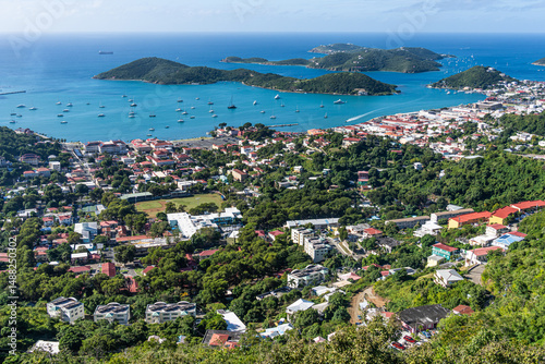 St Thomas US Virgin Islands panorama