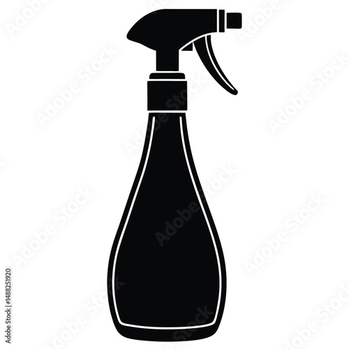 cleaner element isolated reusable spray bottle on white background  