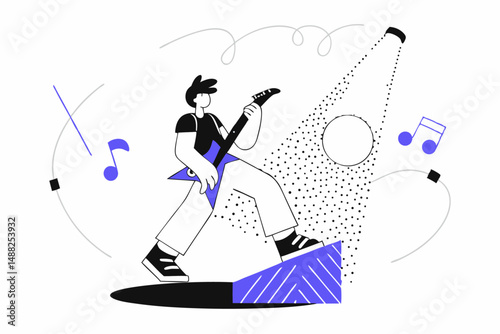 Innovative Artistic Design Showcasing World Music Day Celebrations