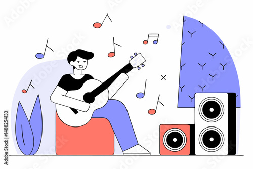 Artistic Interpretation of World Music Day Through Vibrant Graphic Design