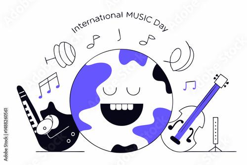 A Joyful Tribute to International Music Day Highlighting Musical Instruments