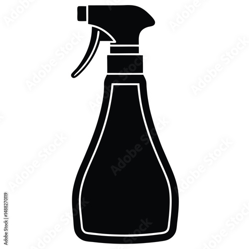 cleaner element isolated window spray cleaner on white background  