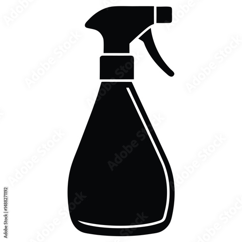 cleaner element isolated window spray cleaner on white background  
