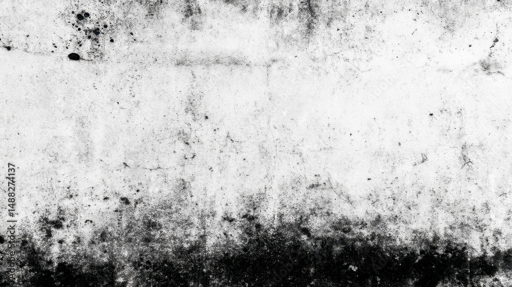 Fototapeta premium Texture of weathered concrete wall with dark and light patterns