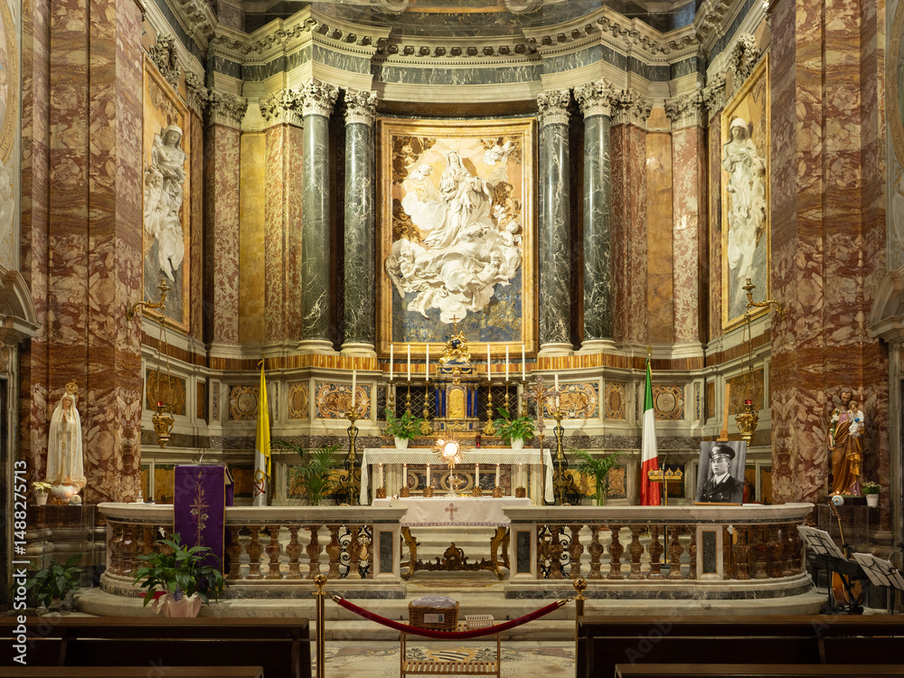 Obraz premium Chiesa di Santa Caterina da Siena a Magnanapoli, baroque styled church in Rome, Italy