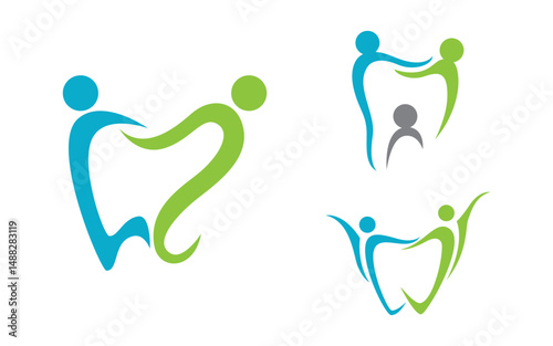 Dental Medical Care Logo icon vector design template v.76