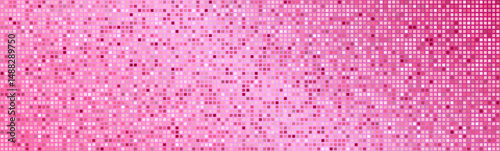 Pink disco ball background pattern. Abstract shining halftone mosaic texture. Night club party glitter pattern.	