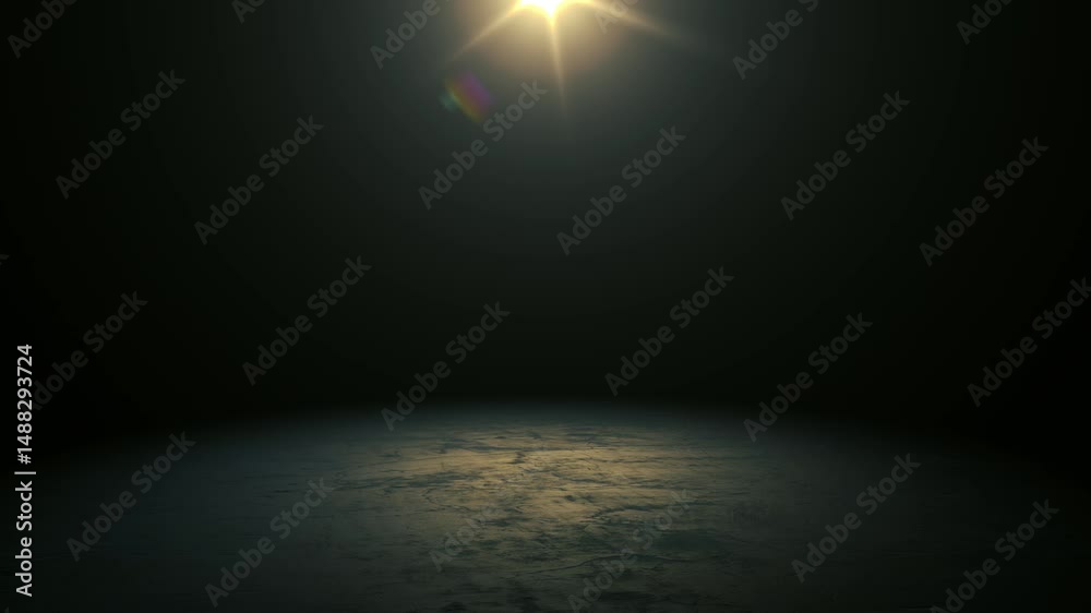 Lens flare and Spotlight flare overlay. Beautiful Volume Light in the ...