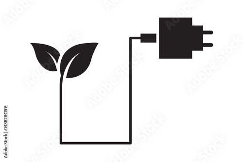 green energy and sustainability symbol . 