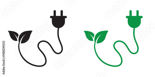green energy and sustainability symbol . 