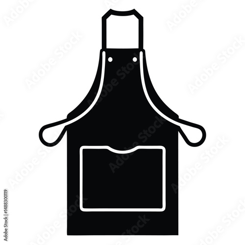 butcher element isolated apron on white background
