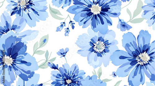 Light floral accents framing a peaceful white canvas design