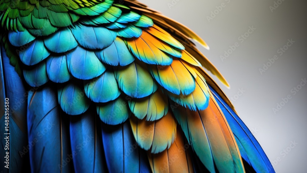 Obraz premium Feathers of Macaw Wings