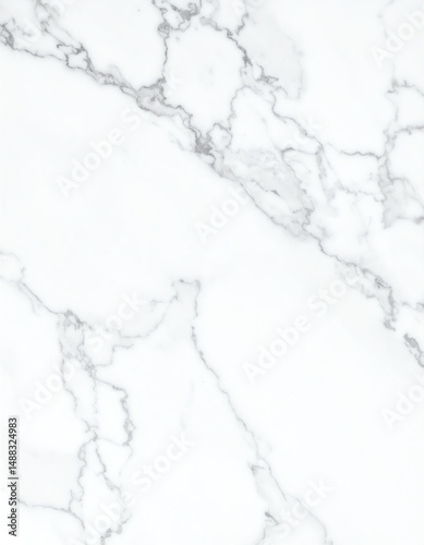 Elegant white marble surface with subtle gray veining, perfect for interior design and decor applications