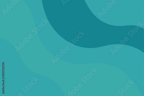 Abstract turquoise wave patterns vector design ideal for various design purposes