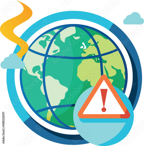 Global Warning Alert Planet Earth