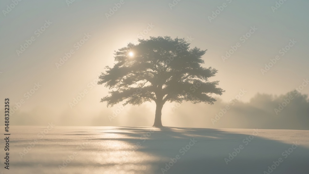 Fototapeta premium Background featuring the shadow of a tree
