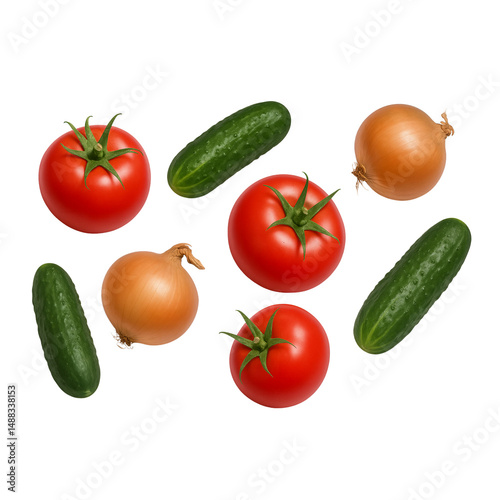 vegetables isolated on transparent or white background png