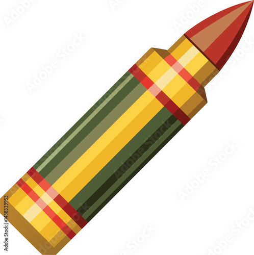 Bullet Cartridge Graphic Design Element