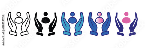 Customer Retention Icon Set Multiple Style Collection