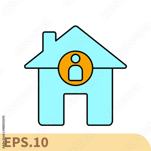 owner house icons  symbol vector elements for infographic web