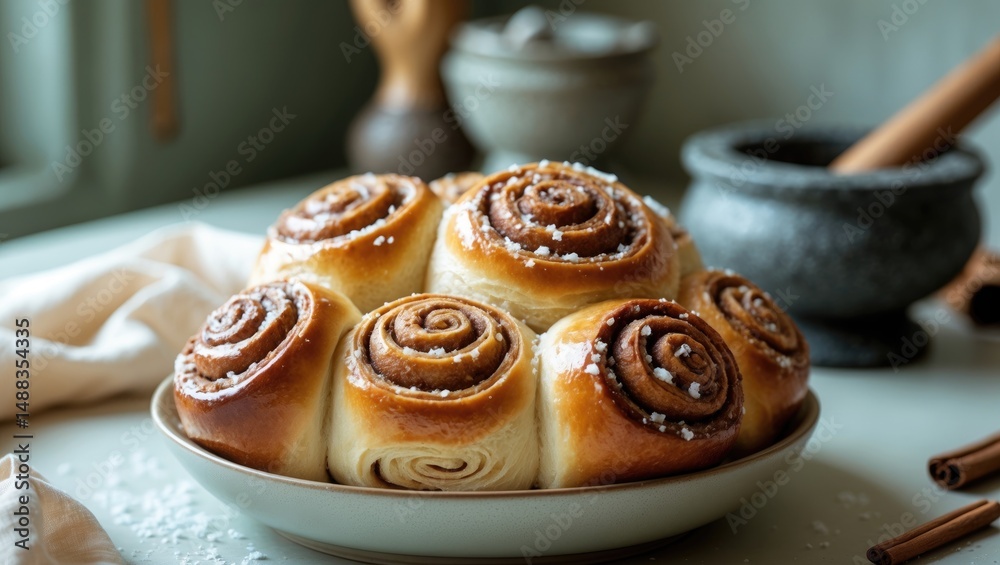 Classic cardamom buns infused with cardamom and cinnamon, crafted from yeast dough. Classic cardamom buns infused with cardamom and cinnamon, crafted from yeast dough.