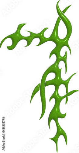 Tribal y2k shape