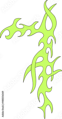 Tribal y2k shape