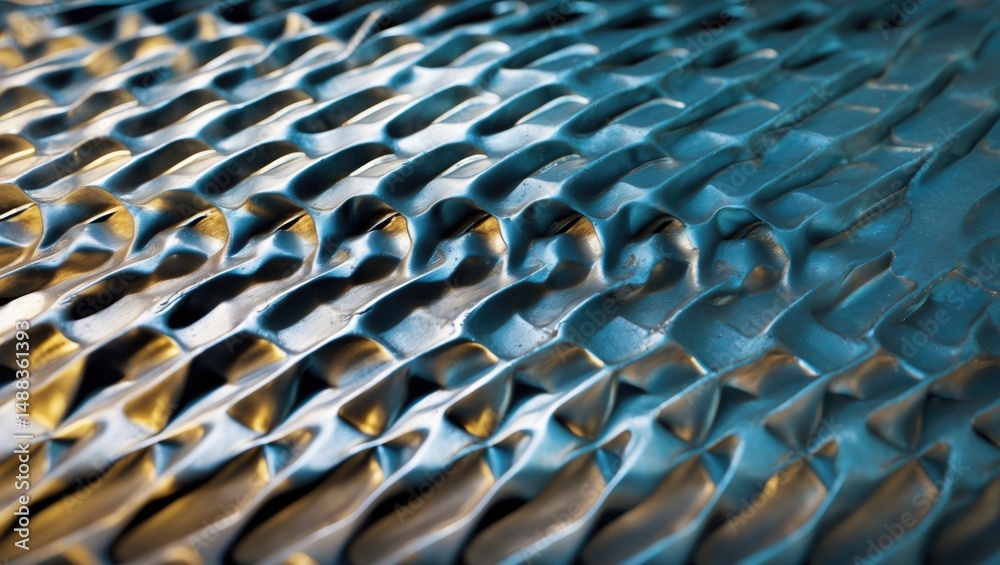 Fototapeta premium Close-up view of a metal manhole cover