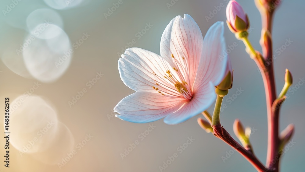 Fototapeta premium Close-up view of a flower with a blurred background