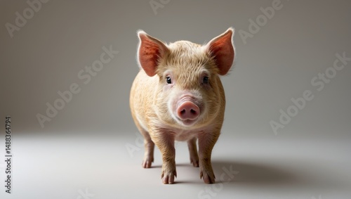 The Kunekune is a petite type of household pig photo