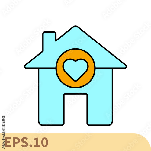 love home icons  symbol vector elements for infographic web