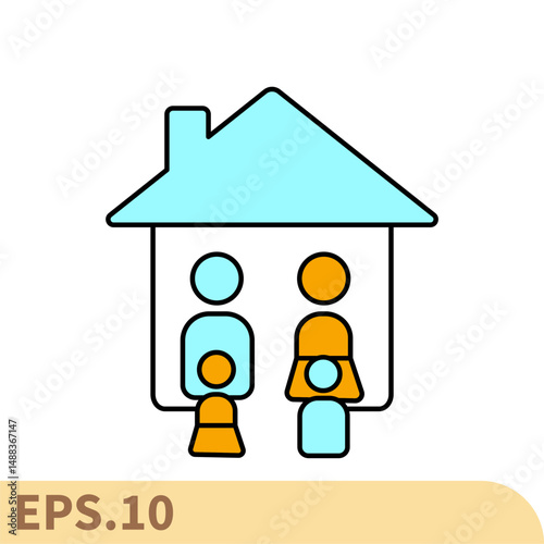 family icons  symbol vector elements for infographic web