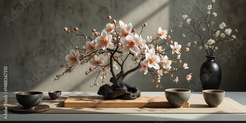 Modern Japanese Flower Display