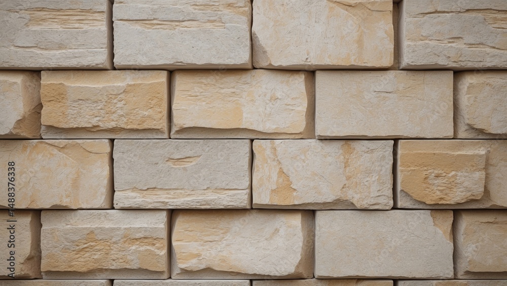 Naklejka premium Detailed brick wall pattern with seamless design