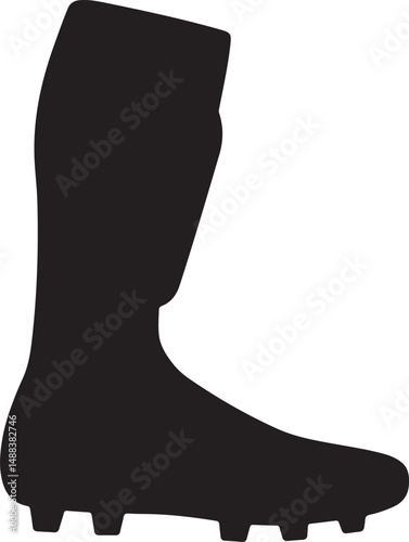 Football protection of the feet. Close-up of a pair of silver-grey striped padded shin guards isolated on a white background. Shinguards protect against fractures and bruises.