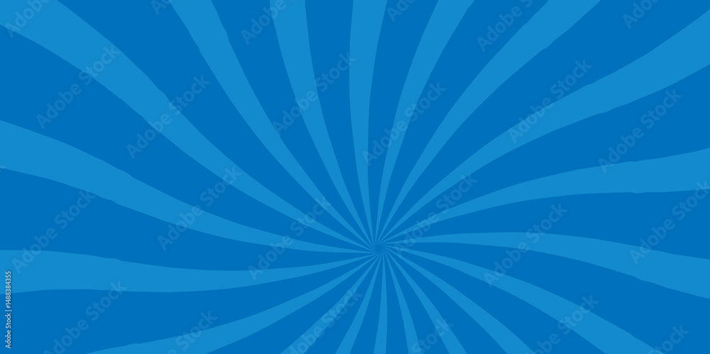 Sun rays Retro vintage style on blue background, Sunburst Pattern Background, abstract blue sunburst pattern background for modern graphic design element vector.