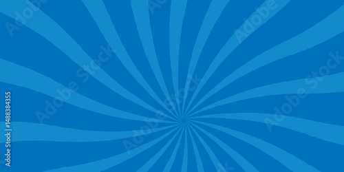 Sun rays Retro vintage style on blue background, Sunburst Pattern Background, abstract blue sunburst pattern background for modern graphic design element vector.