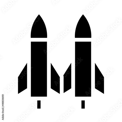 missile glyph icon