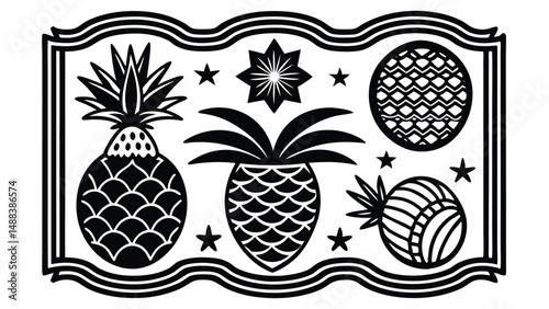 Retro Mid Century Summer Vector Set for Design