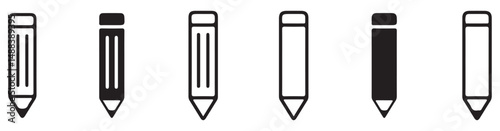 Edit icon, Pencil icon set Collection.Vector illustation eps 10