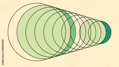Overlapping Circles in Expanding Perspective