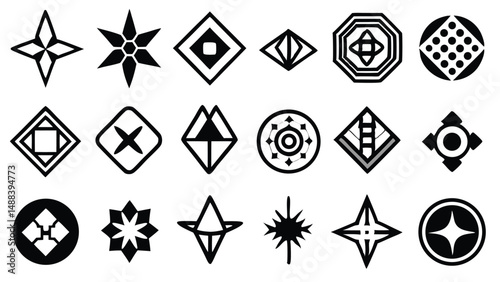 Abstract Symbols Vector Set for Stylized Graphics